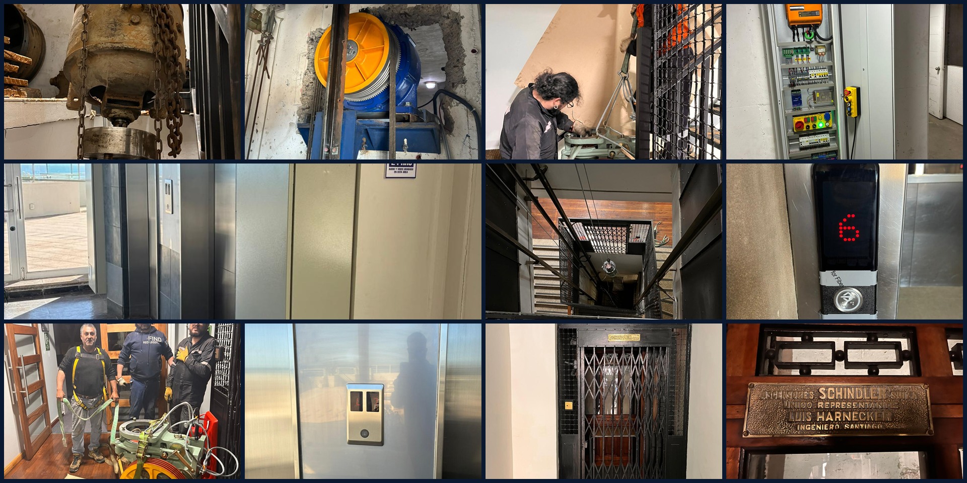 Collage de Proyectos y Modernización de Valpo Ascensores